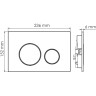 Кнопка смыва WASSERKRAFT RG02