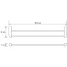 Полотенцедержатель WASSERKRAFT KAMMEL K-8340