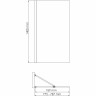 Стеклянная шторка на ванну WASSERKRAFT SCHUNTER 82S02-80